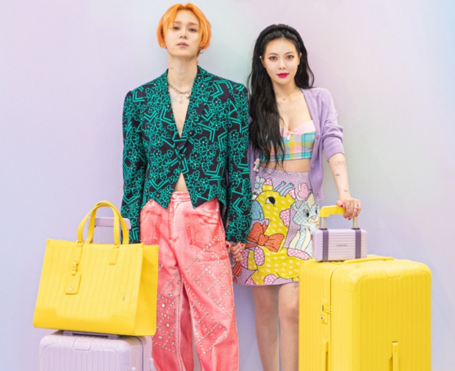 HyunA & Dawn visited the Cheongam flagship store