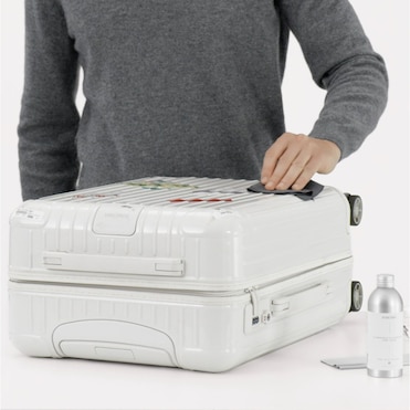 Remove dust and dirt from your suitcase