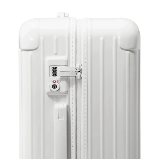 Essential Cabin Lightweight Carry-On Suitcase, White Gloss