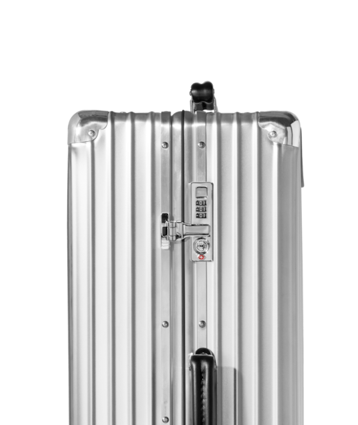 Classic Check-In L Aluminum Suitcase, Silver