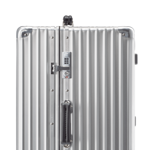 Classic Trunk Large Aluminum Suitcase, Silver