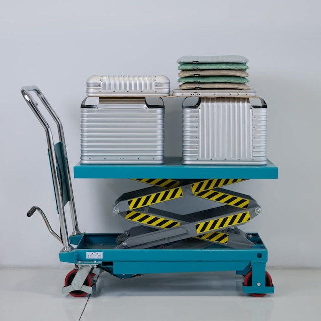 Picture of Stool parts on an elevated platform Picture of Stool parts on an elevated platform