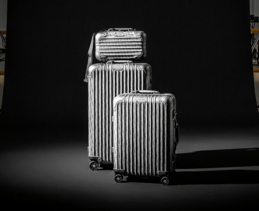 dior luggage rimowa