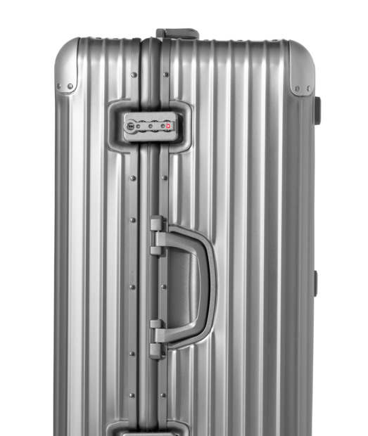 Original Trunk XL Large Aluminium Suitcase, Silver