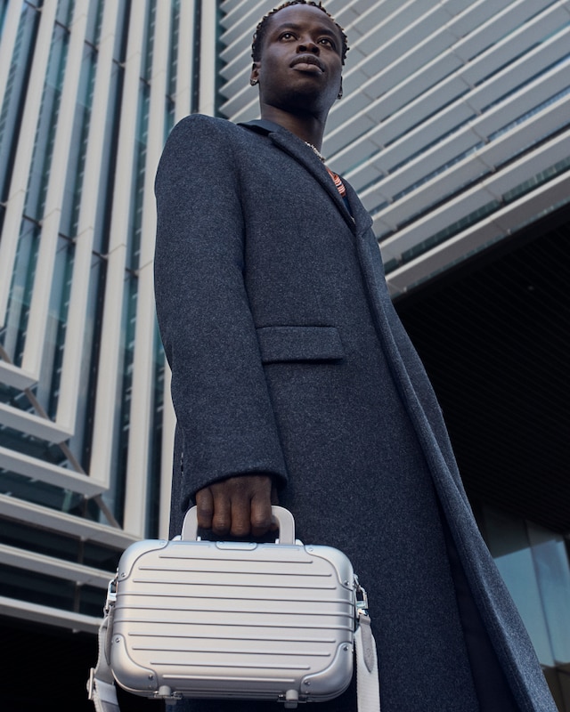 Photo of the Original Bag in silver worn by Ib Kamara