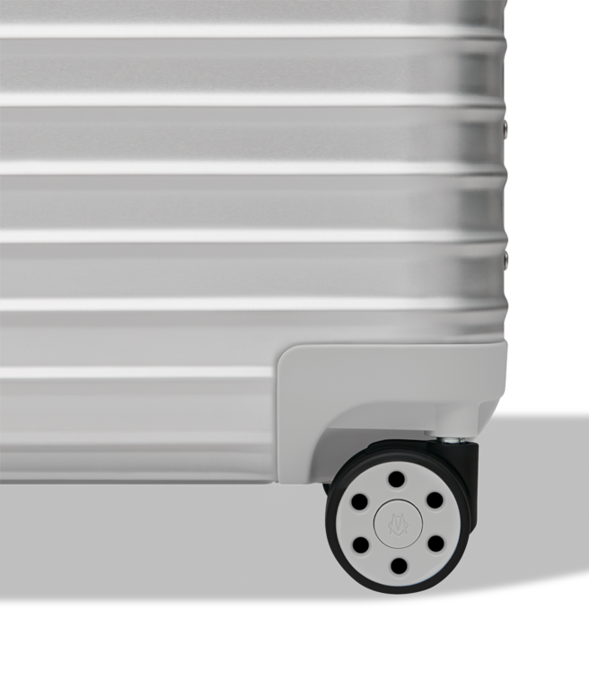 Original Compact Convertible Wheeled Briefcase in Aluminium 