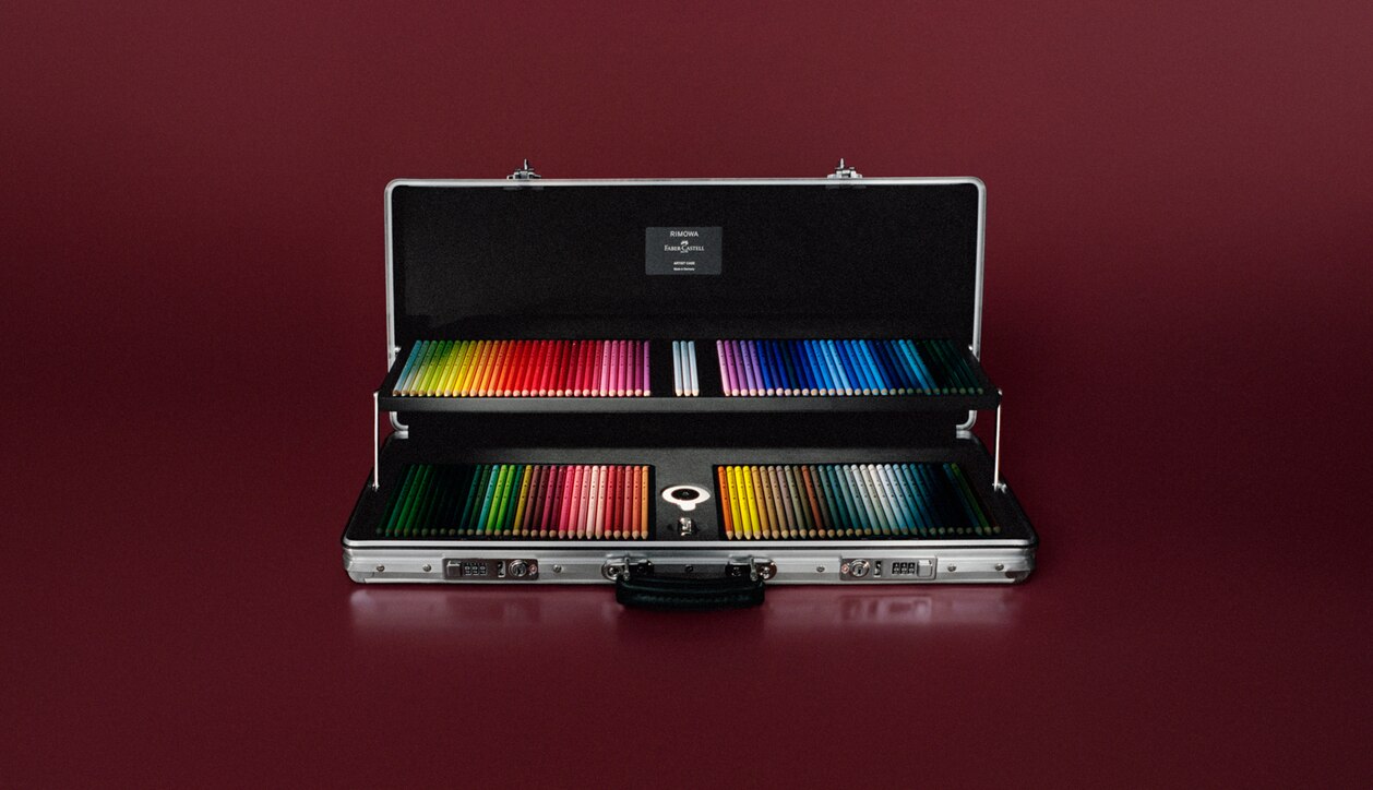 RIMOWA &times; Faber-Castell 아티스트 케이스: 창의적인 여정을 함께하는 새로운 동반자