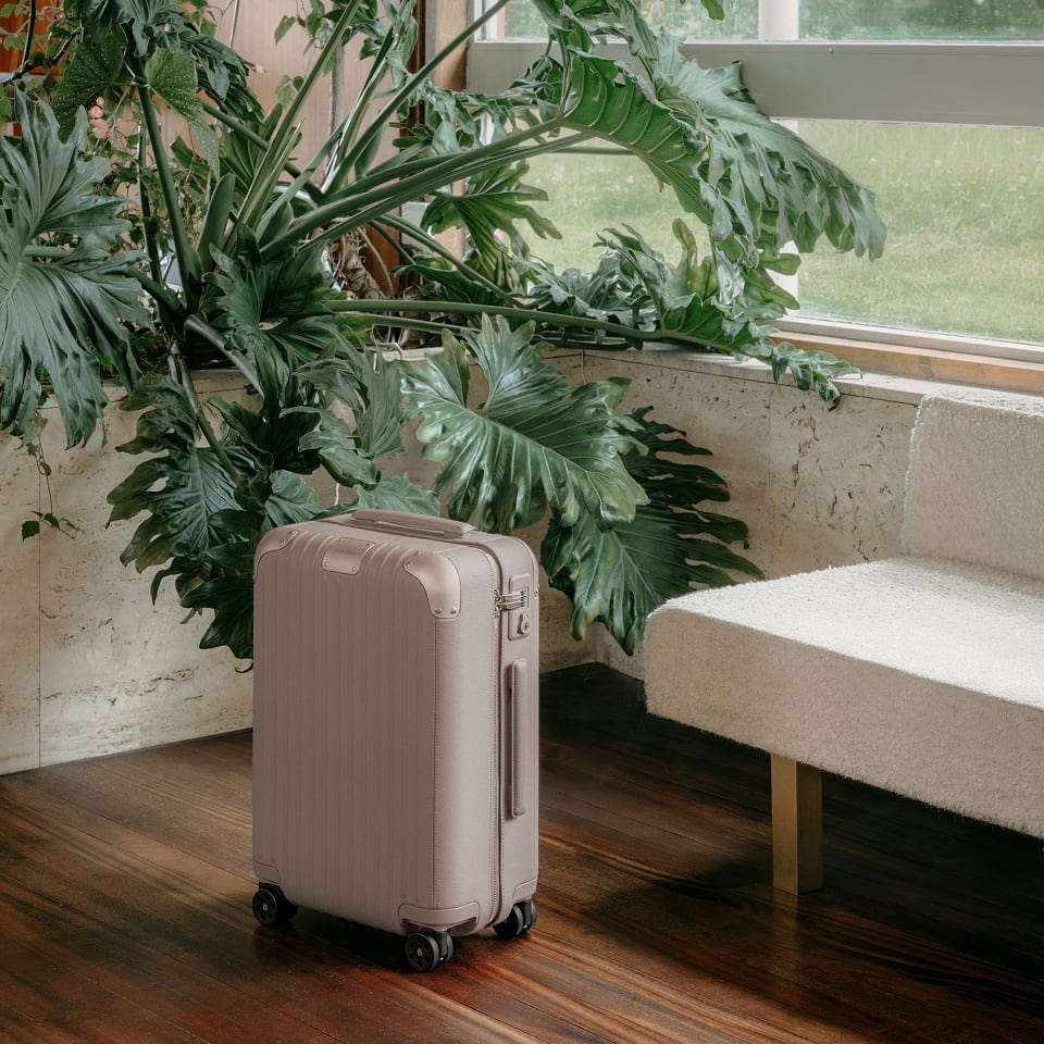 Photo the Distinct leather suitcase