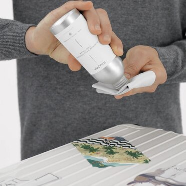 Spot clean your polycarbonate suitcase