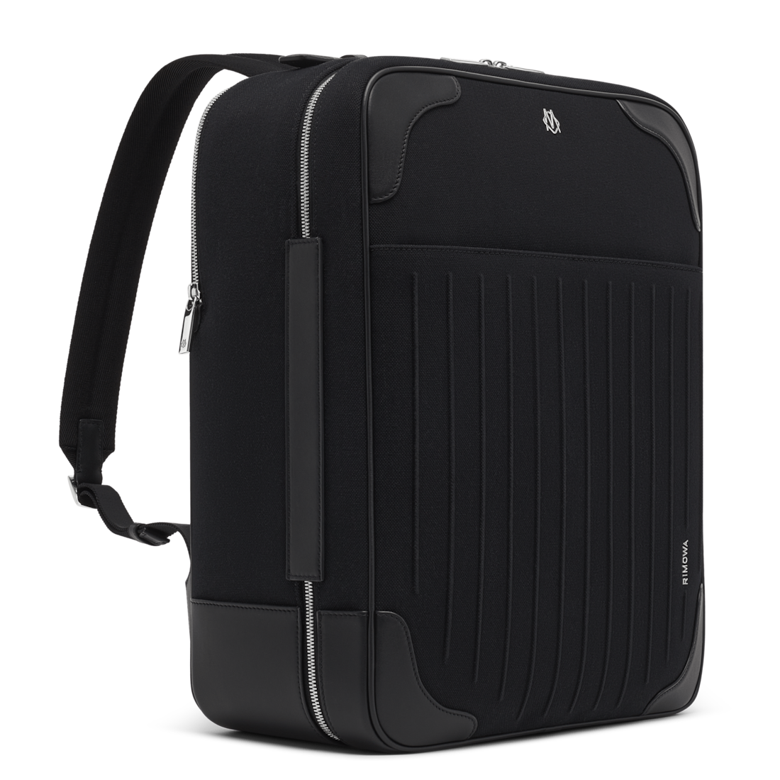Shop Rimowa Canvas & Leather In Black