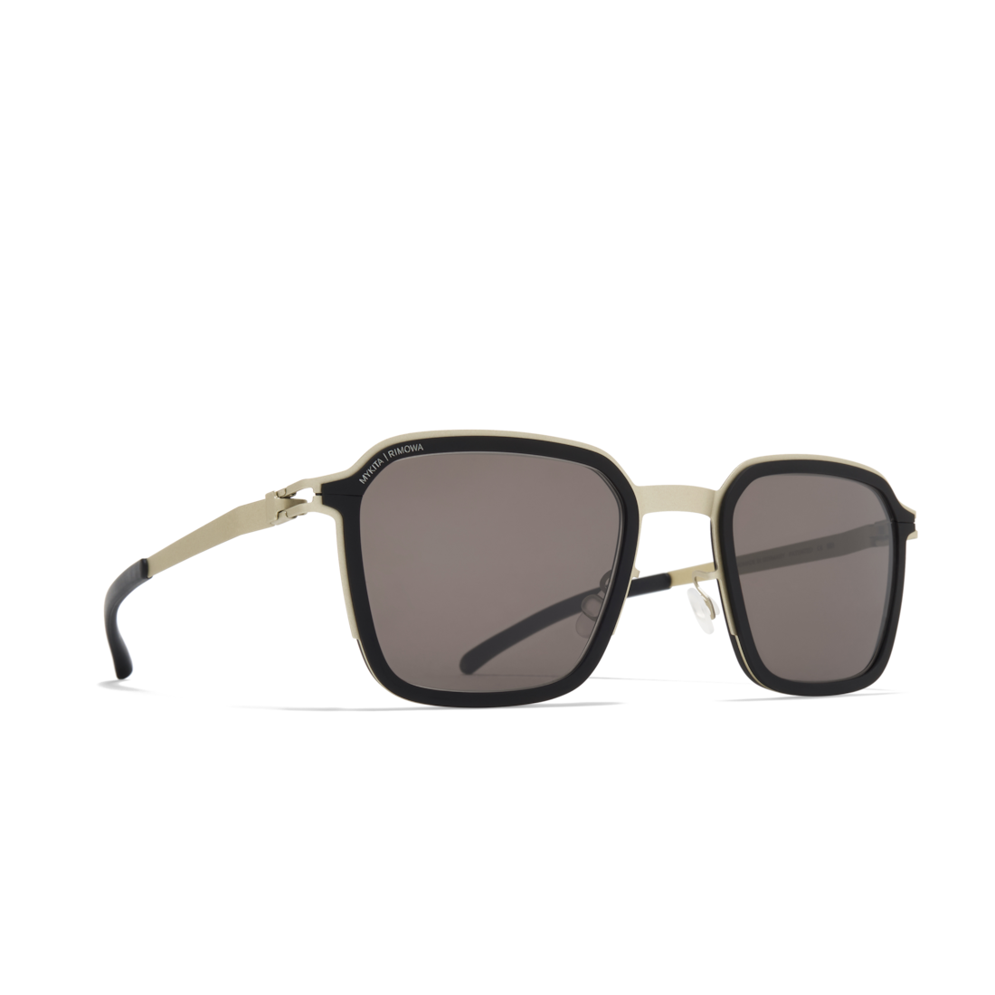 RIMOWA × MYKITA - Square Sunglasses - Titanium & Black | RIMOWA