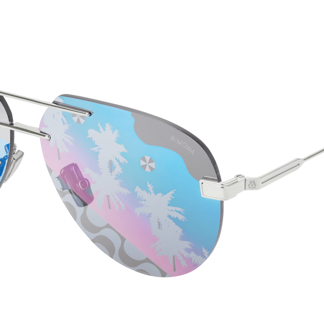 Pilot Rimless Sunglasses image number 5