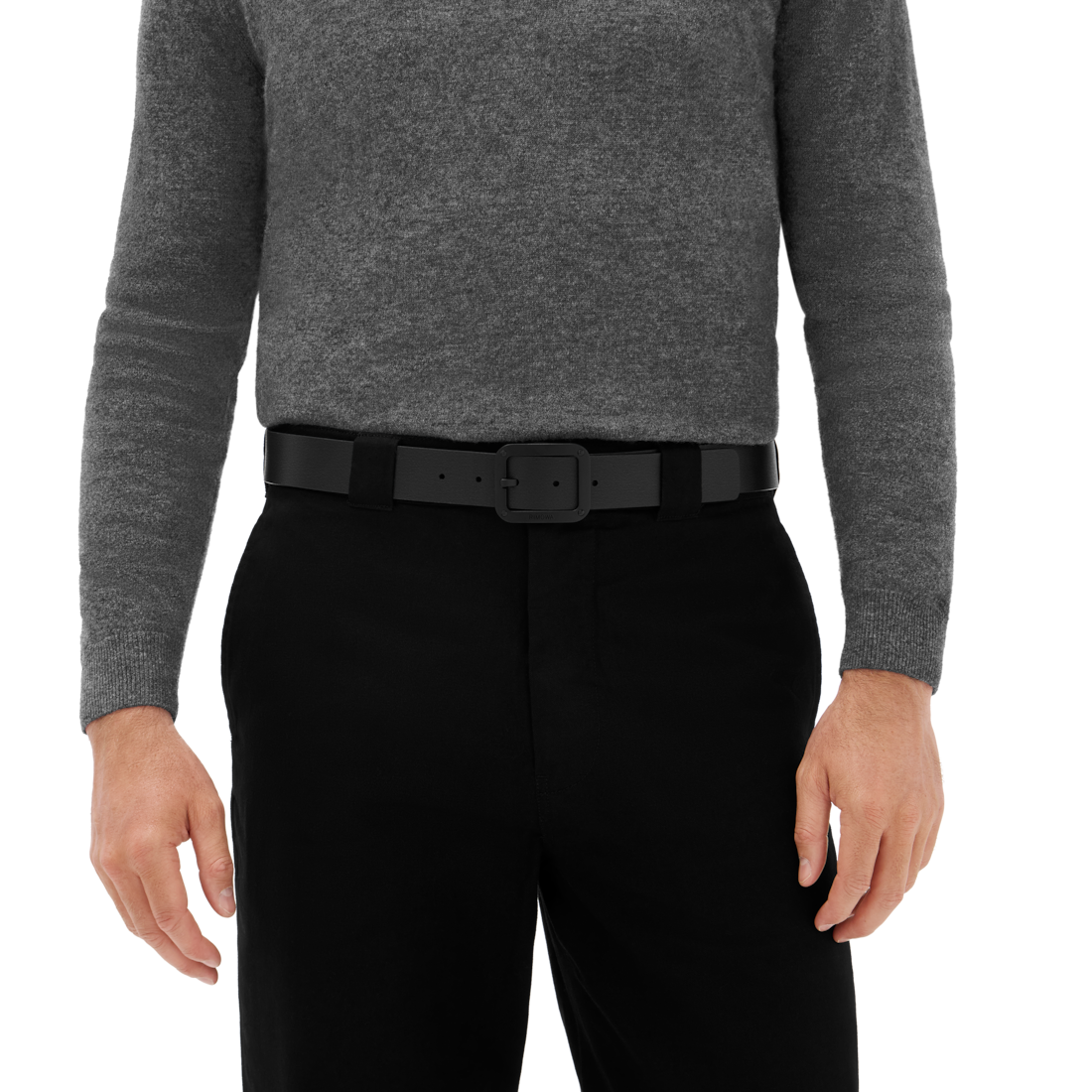 Reversible Leather Pin Belt image number 4