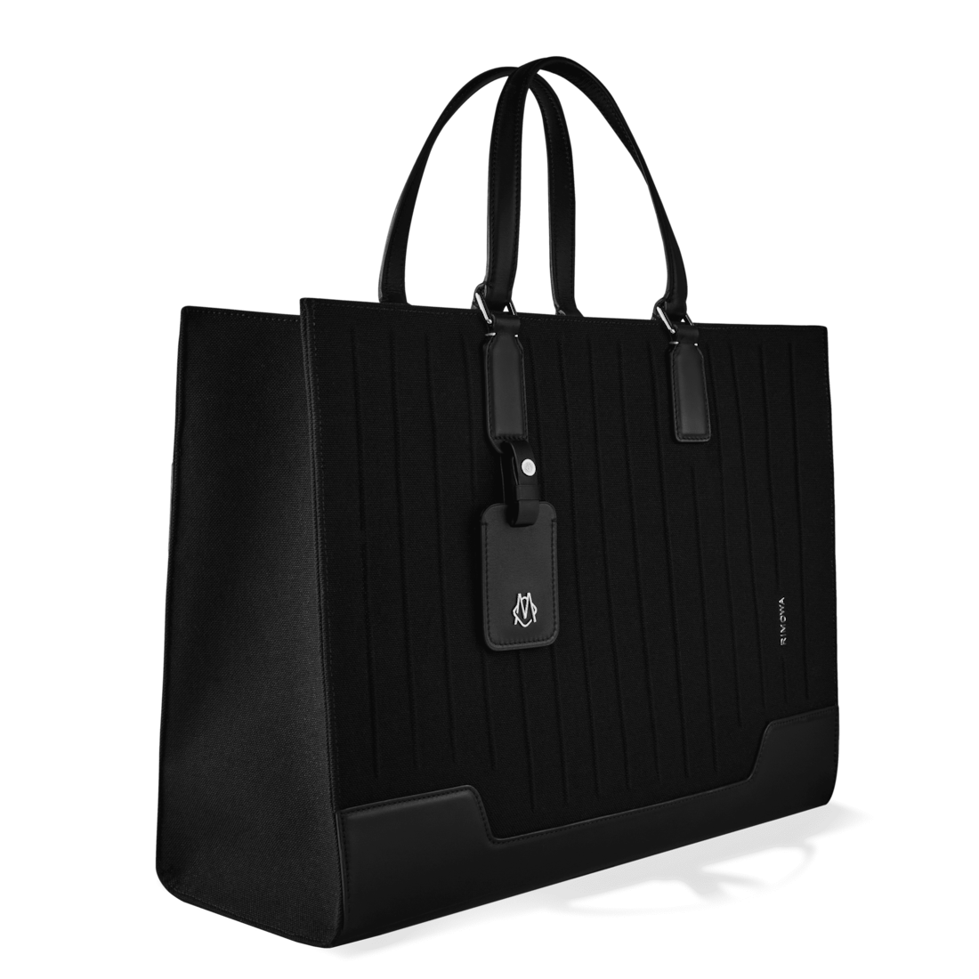 Shop Rimowa Canvas & Leather In Schwarz