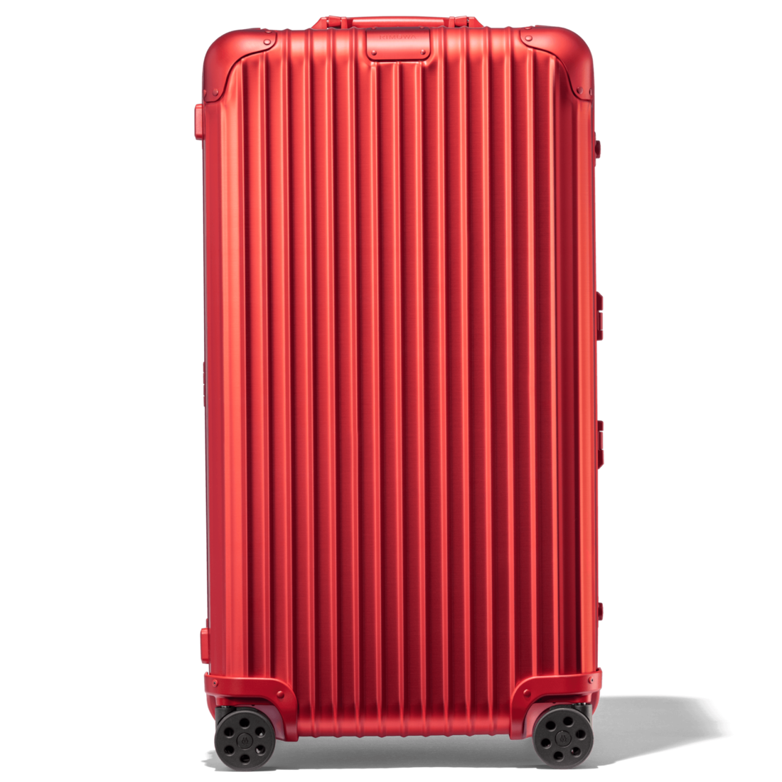 rimowa red suitcase