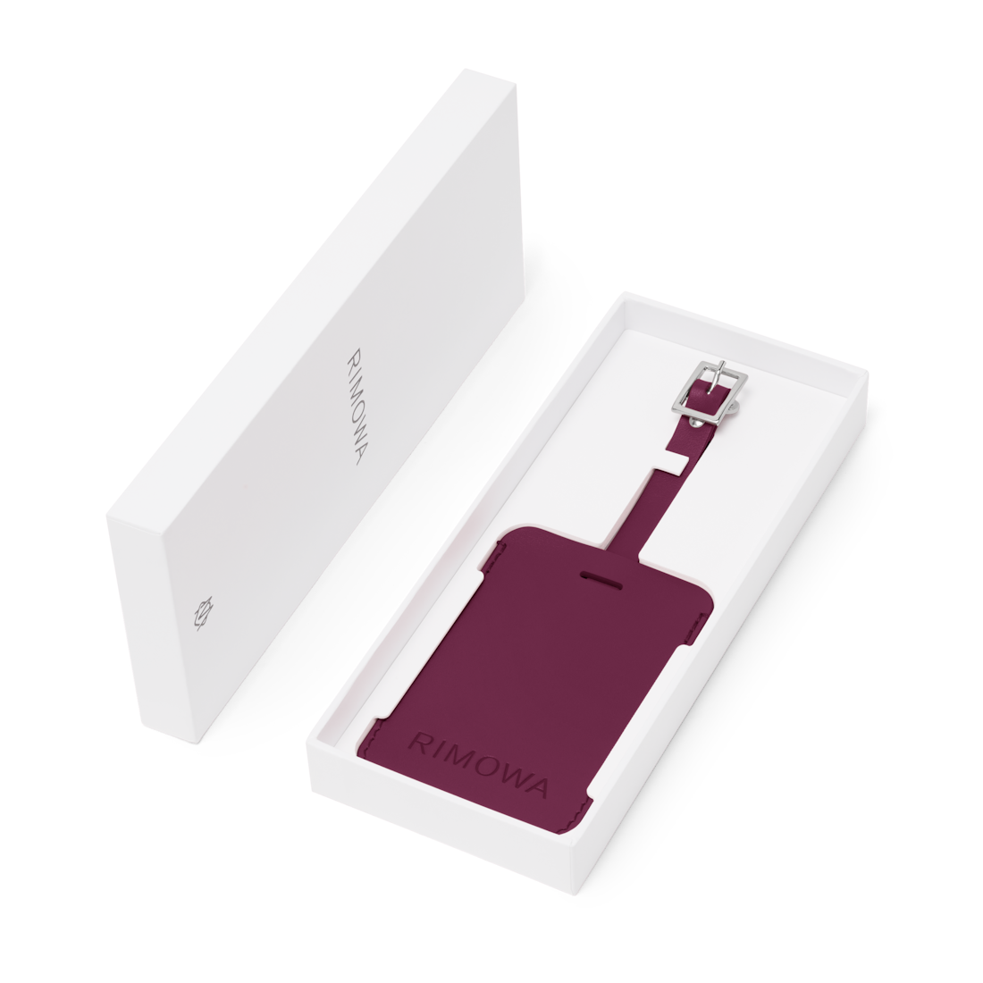 Personalized Grape purple Leather Luggage Tag | RIMOWA