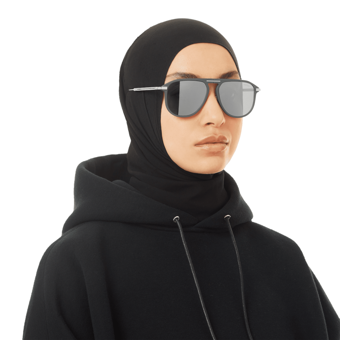 Pilot Foldable Mercury Grey Sunglasses image number 4