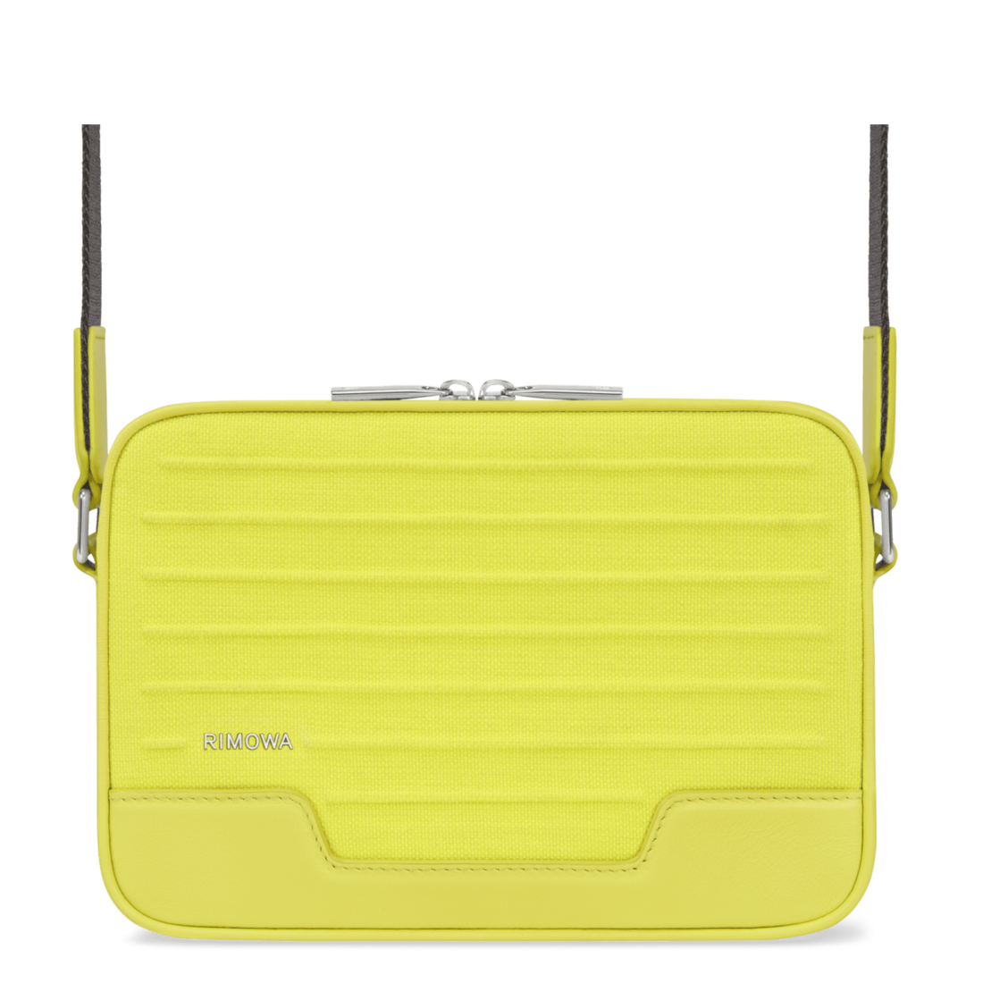 RIMOWA Never Still Messenger Umhängetasche in Safrangelb unisex 16x23x6 Canvas und Leder