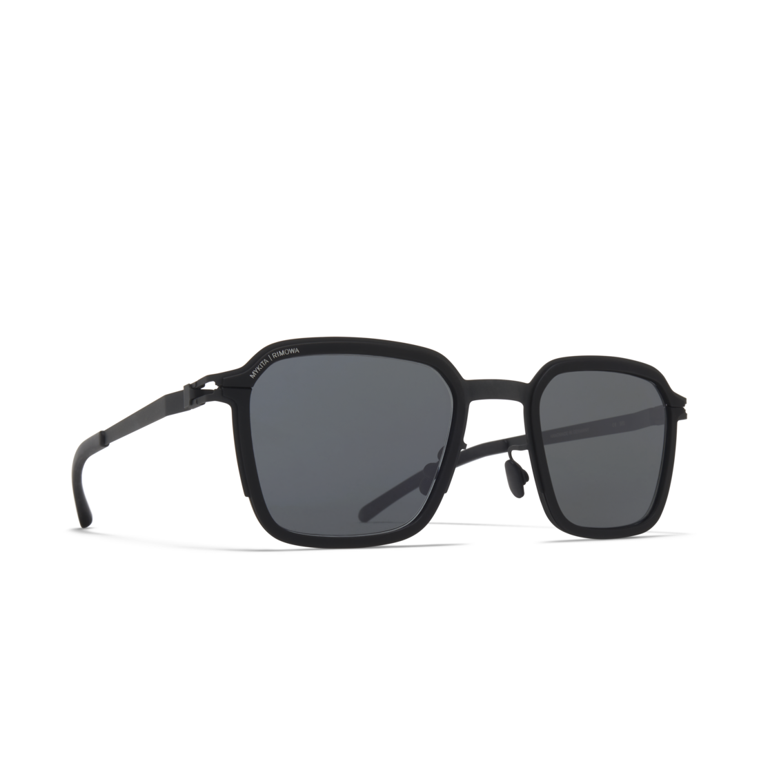 MYKITA RIMOWA MR002 サングラス RIMOWA × MYKITA - Square Sunglasses - Black & Black | RIMOWA