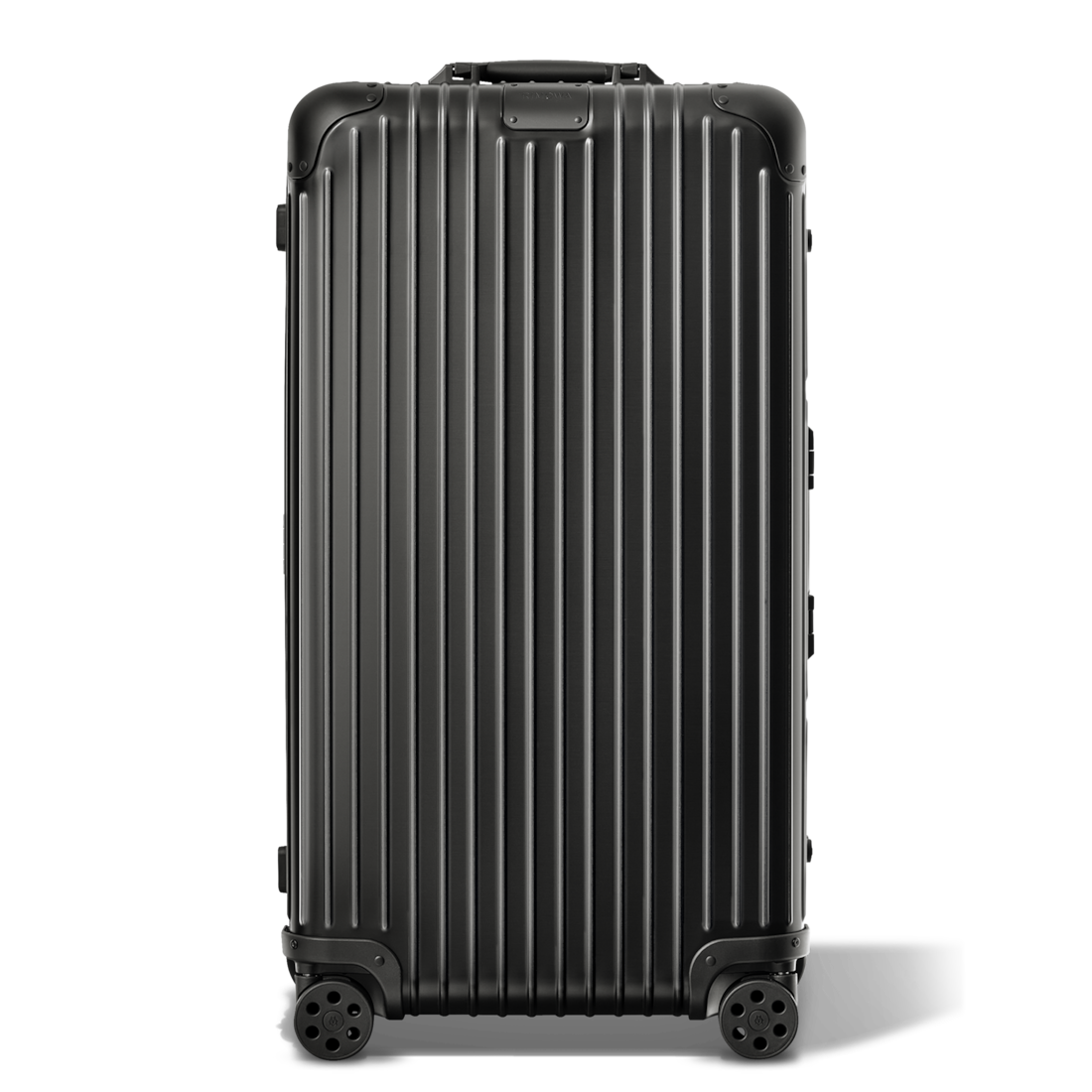 Original Trunk Plus Large Aluminium Suitcase | Black | RIMOWA