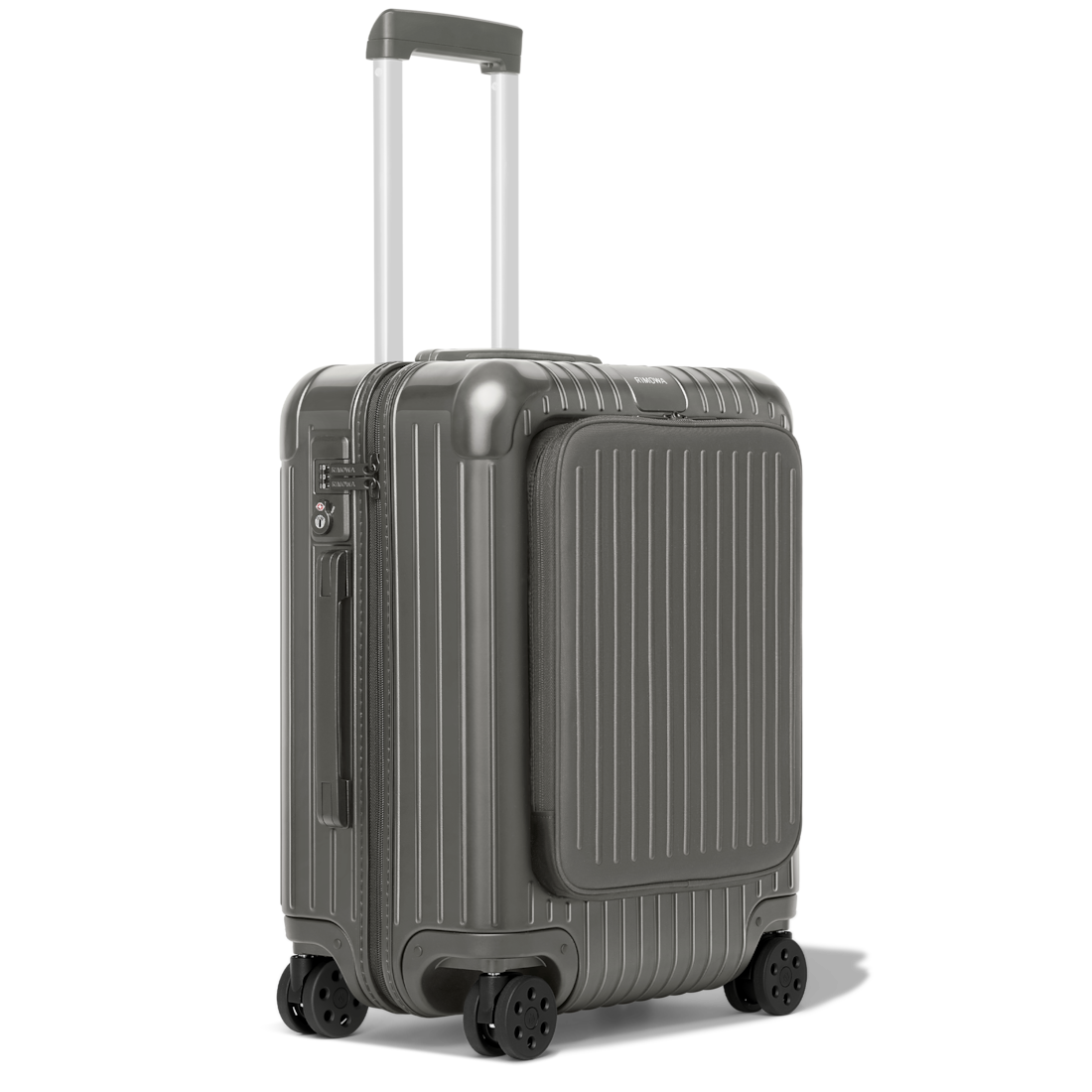 Essential Sleeve Cabin Plus Suitcase | Gloss Slate Grey | RIMOWA