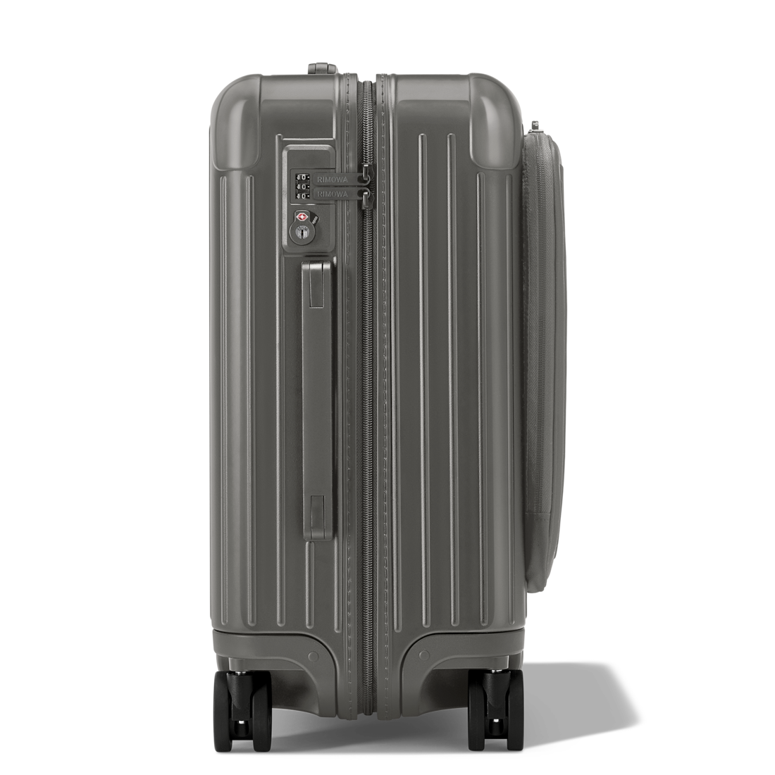 Essential Sleeve Cabin Plus Suitcase | Gloss Slate Grey | RIMOWA