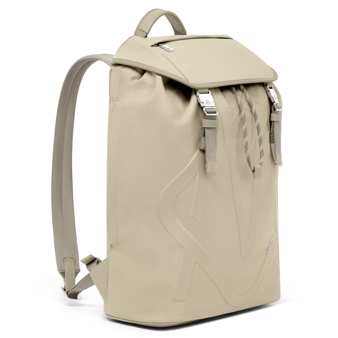 Signature Flap Backpack in ECONYL® Nylon - Sand beige | RIMOWA