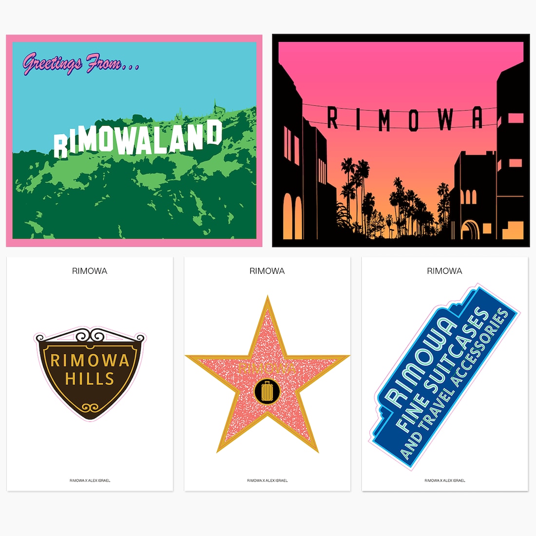 RIMOWA x Alex Israel | Sticker set "LA" image number 1