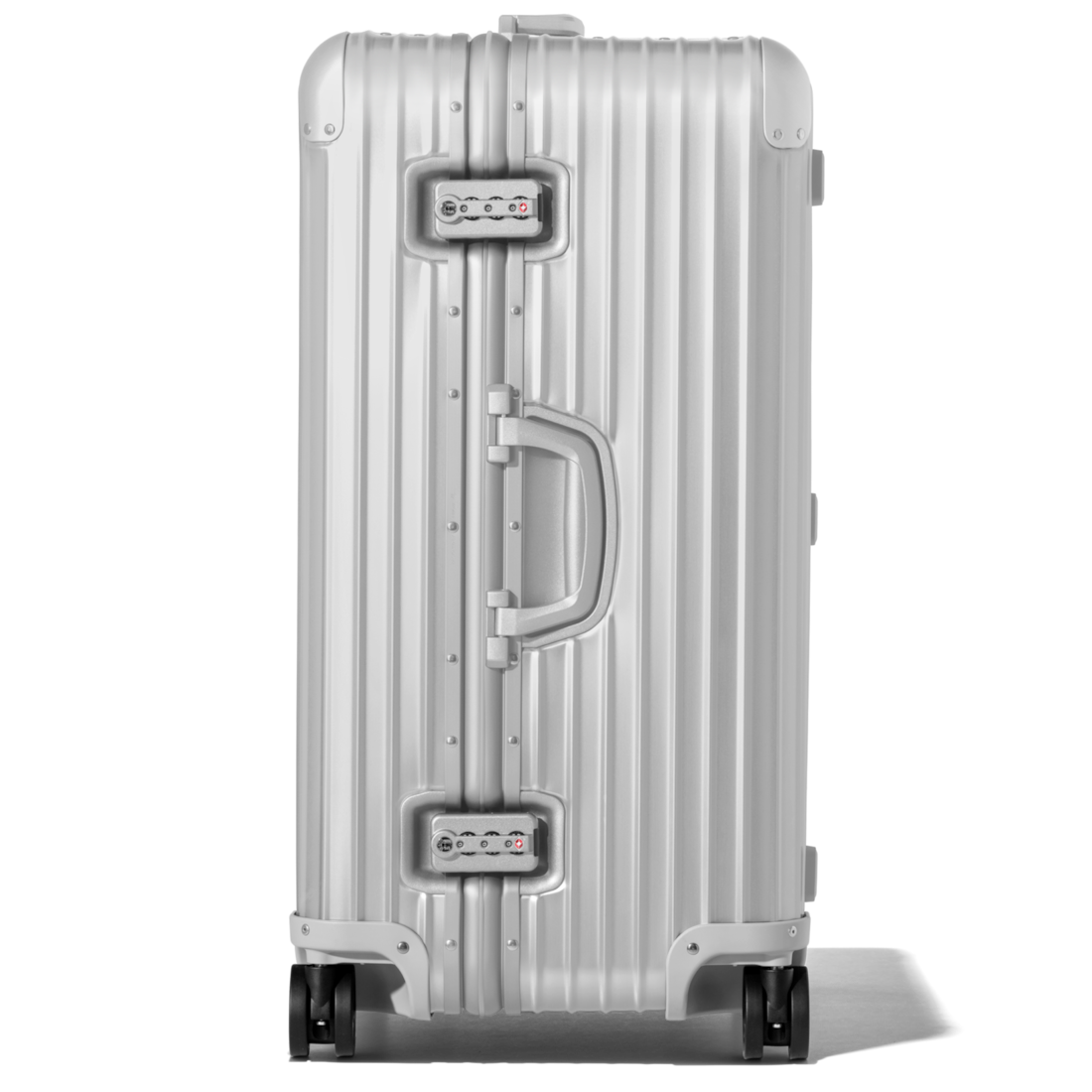 Original Trunk Plus Large Aluminum Suitcase, Silver