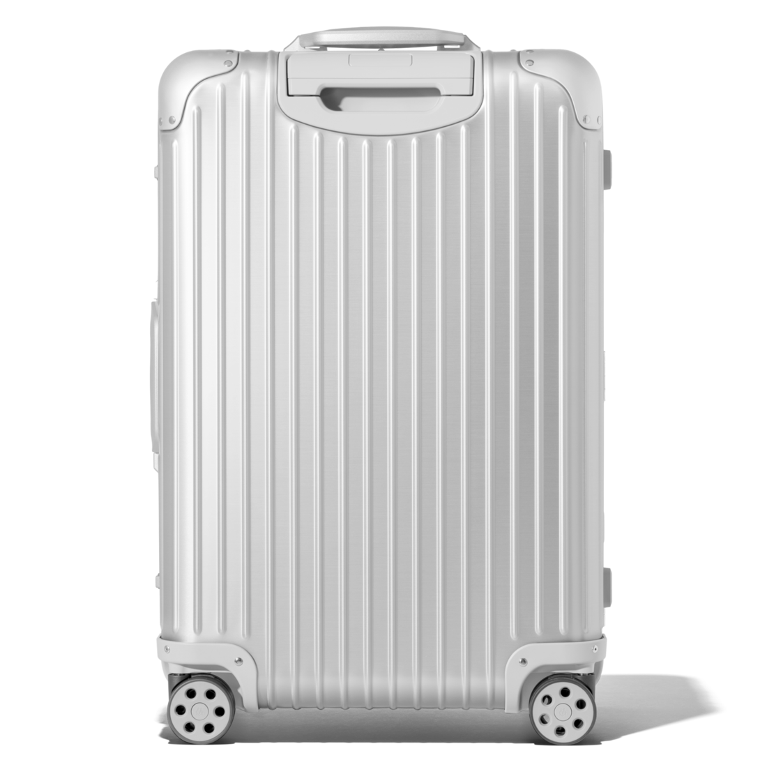 Black x  2 Heavy Duty Anodised Aluminium Luggage Tag 