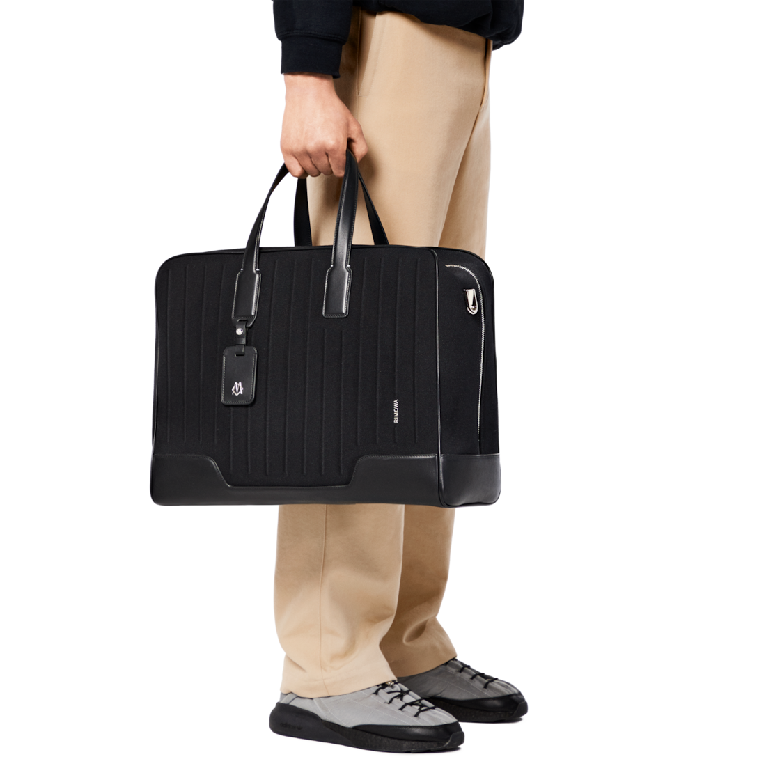 Shop Rimowa Canvas & Leather In Black