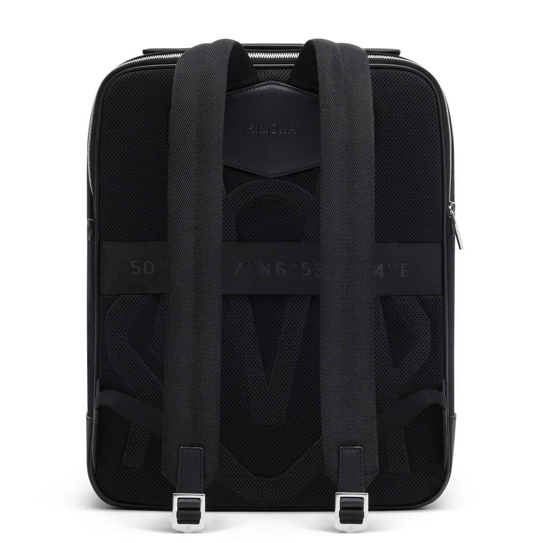 NEVER STILL Canvas Travel Backpack in Black RIMOWA