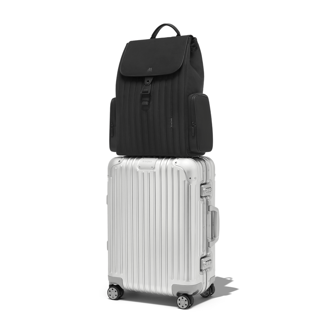 Shop Rimowa Nylon Flap Backpack Large In Black