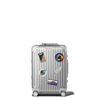rimowa luggage with stickers