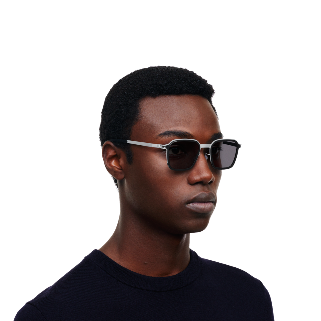 RIMOWA × MYKITA - Square Sunglasses - Silver & Black | RIMOWA RIMOWA × MYKITA - Square Sunglasses - Silver & Black | RIMOWA
