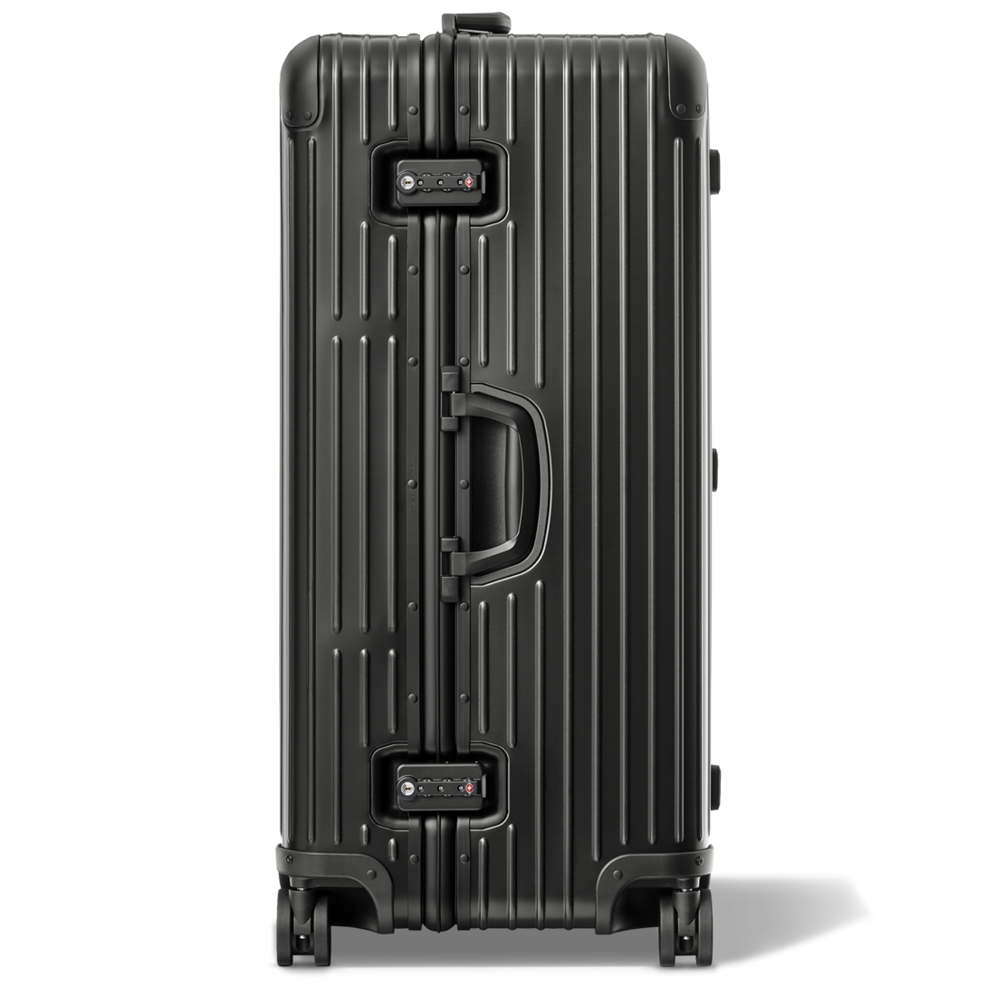Original Trunk Plus Large Aluminum Suitcase Black RIMOWA