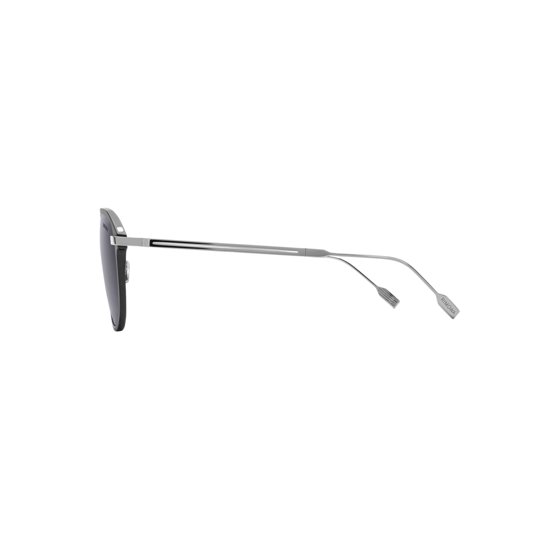 Pilot Foldable Matte Black Sunglasses image number 6