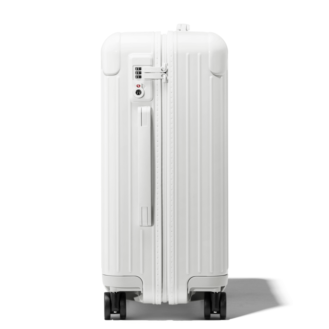 Essential Cabin Lightweight Carry-On Suitcase, White Gloss