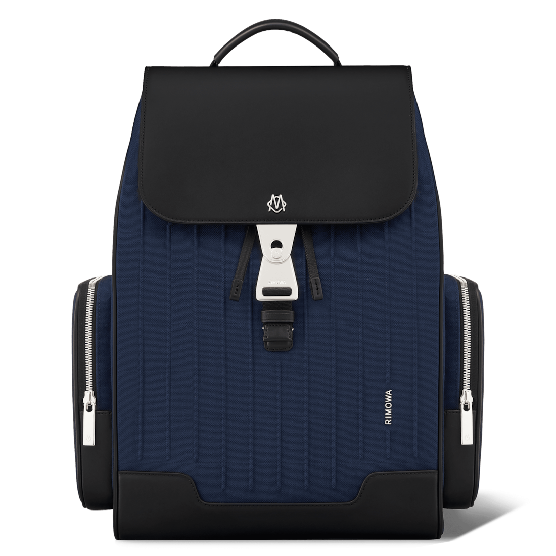 Rimowa Canvas Flap Backpack Large In Navy & Black