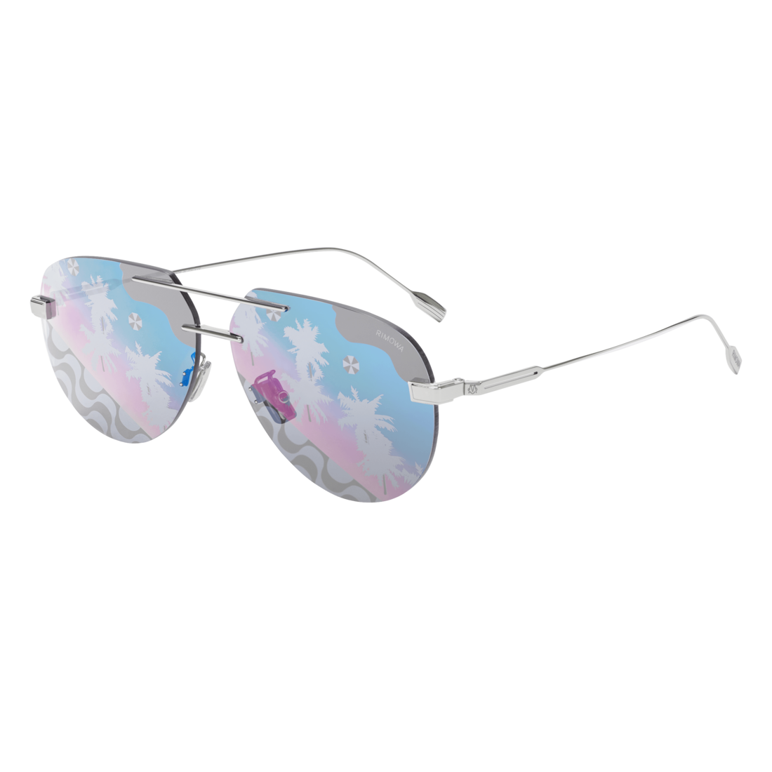 Pilot Rimless Sunglasses image number 2