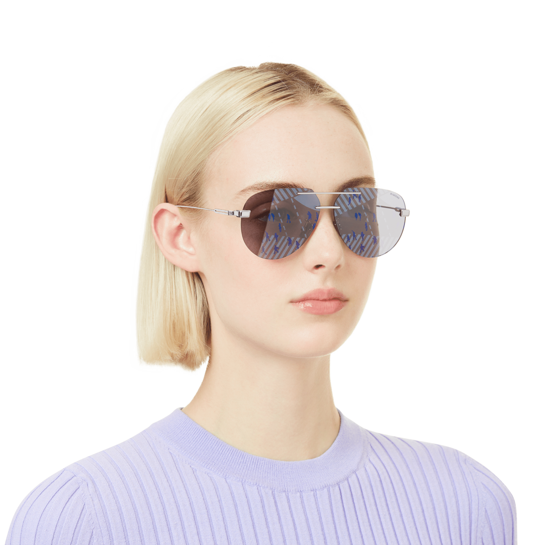 Pilot Rimless Sunglasses image number 4