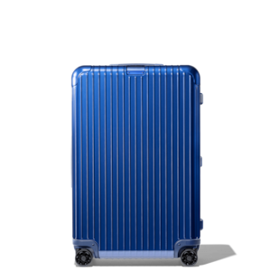 Essential Check In M Leichter Koffer Blau Glanzend Rimowa