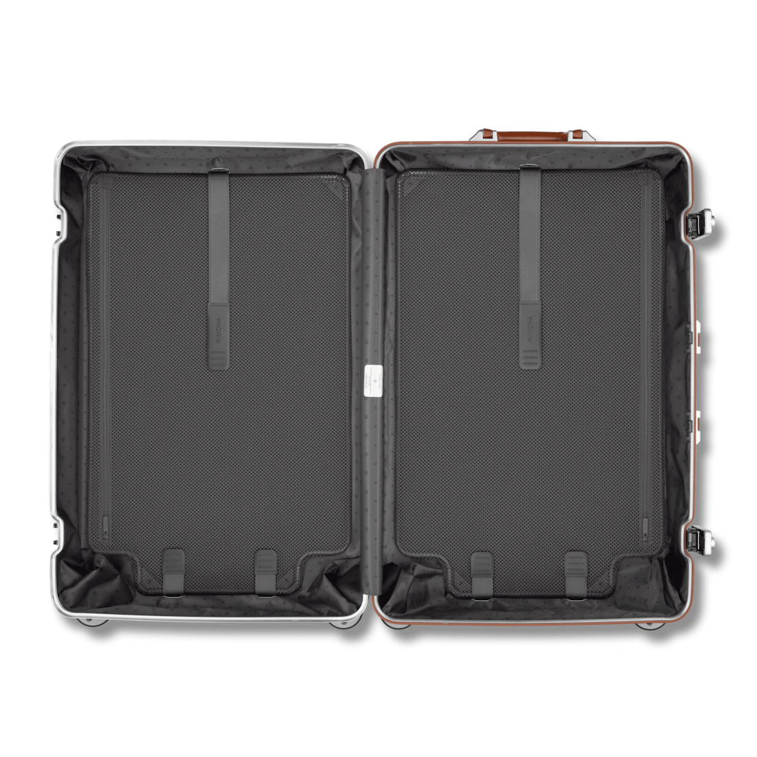 Original Check-In L Twist Suitcase in Silver & Brown | RIMOWA