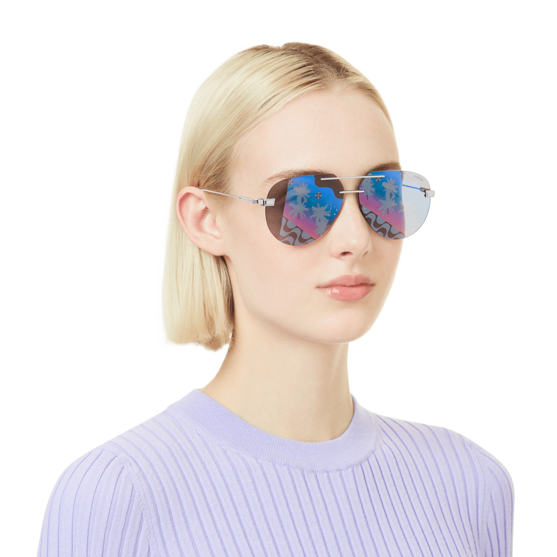 Pilot Rimless Sunglasses image number 1