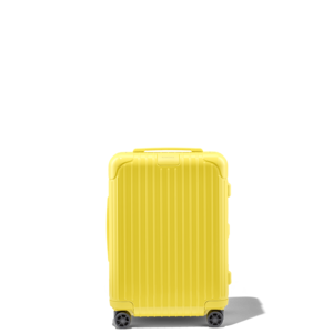 yellow hand luggage