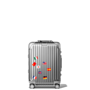 rimowa luggage with stickers