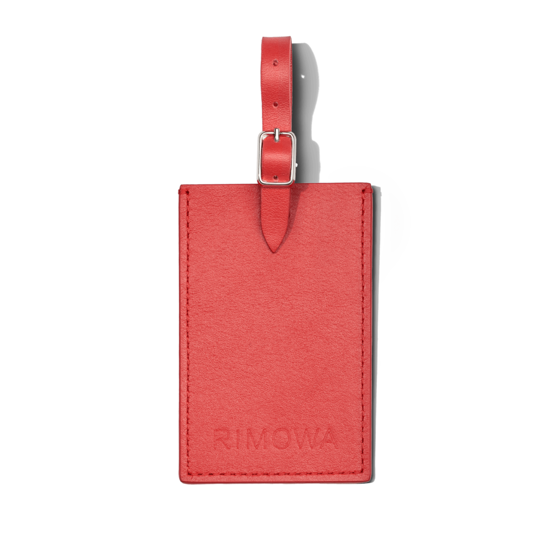 Red Paprika Personalized Leather Luggage Tag RIMOWA