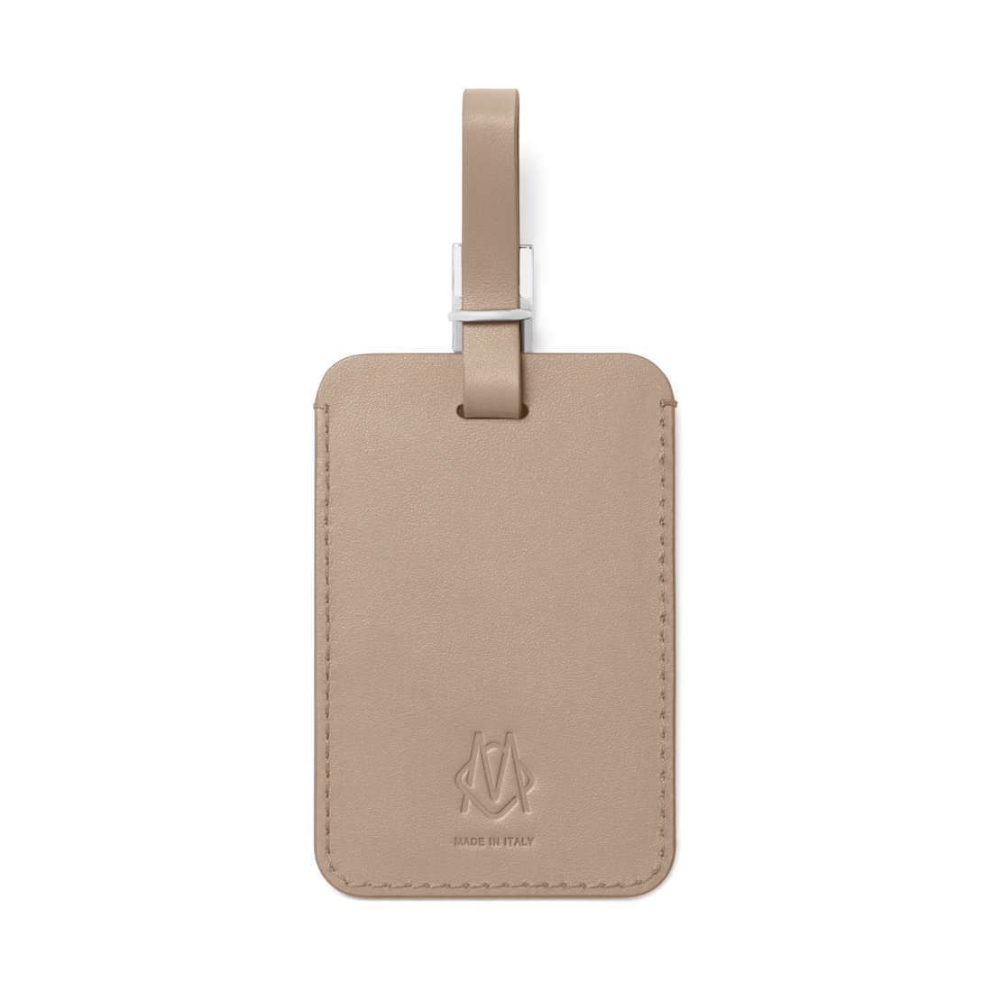 Taupe Personalized Leather Luggage Tag | RIMOWA