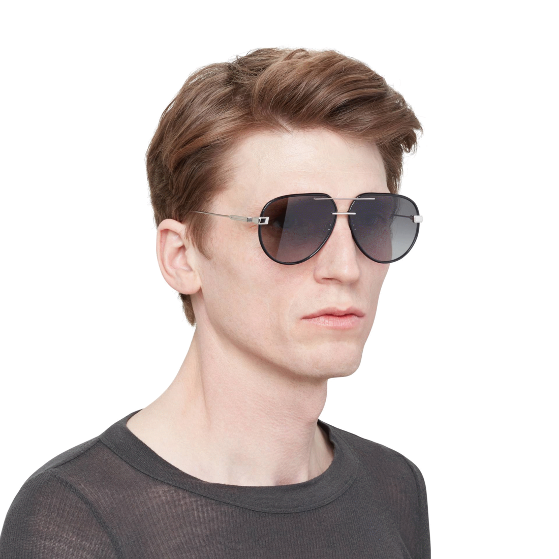 black pilot sunglasses