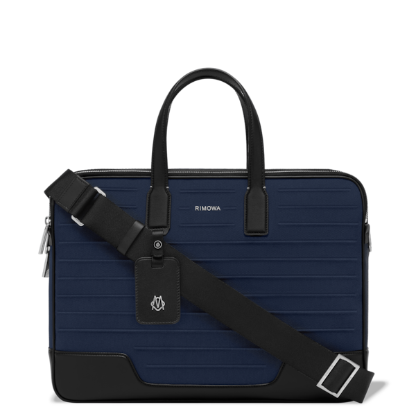 Shop Rimowa Canvas & Leather In Navy Blue